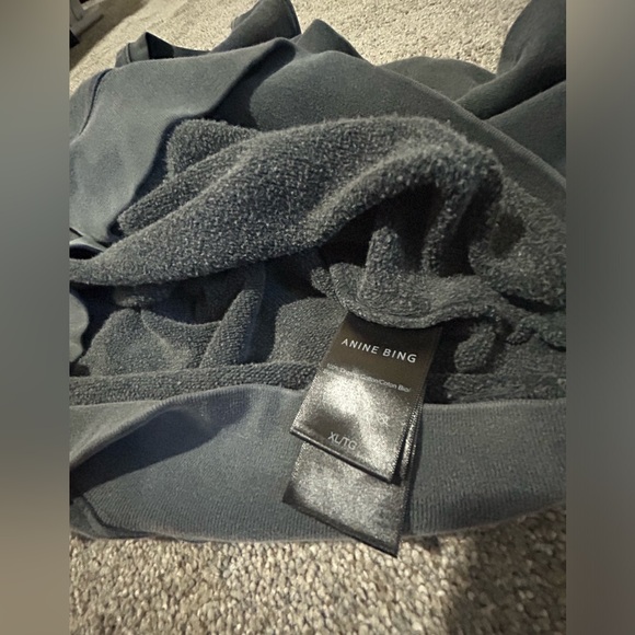 Anine Bing Ramona Paris Sweatshirt in Washed Black - Picture 5 of 8